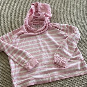 Pink Striped Kids Hoodie
